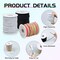Black White Colorful Elastic Cord,1mm,1.2mm,1.5mm 3 Rolls Elastic Stretchy String for Bracelets, Necklace, Jewelry Making and Crafts with Beading Needle and Scissors
